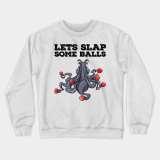 Ping Pong Table Tennis Tabletennis Funny Kraken Octopus Pun Crewneck Sweatshirt